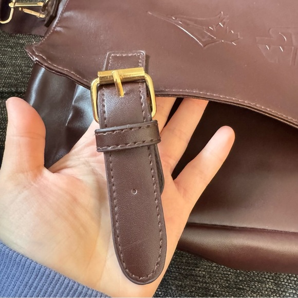 Blue Jays Star Wars Brown Leather Messenger Bag with Classic Design - Picture 6 of 8